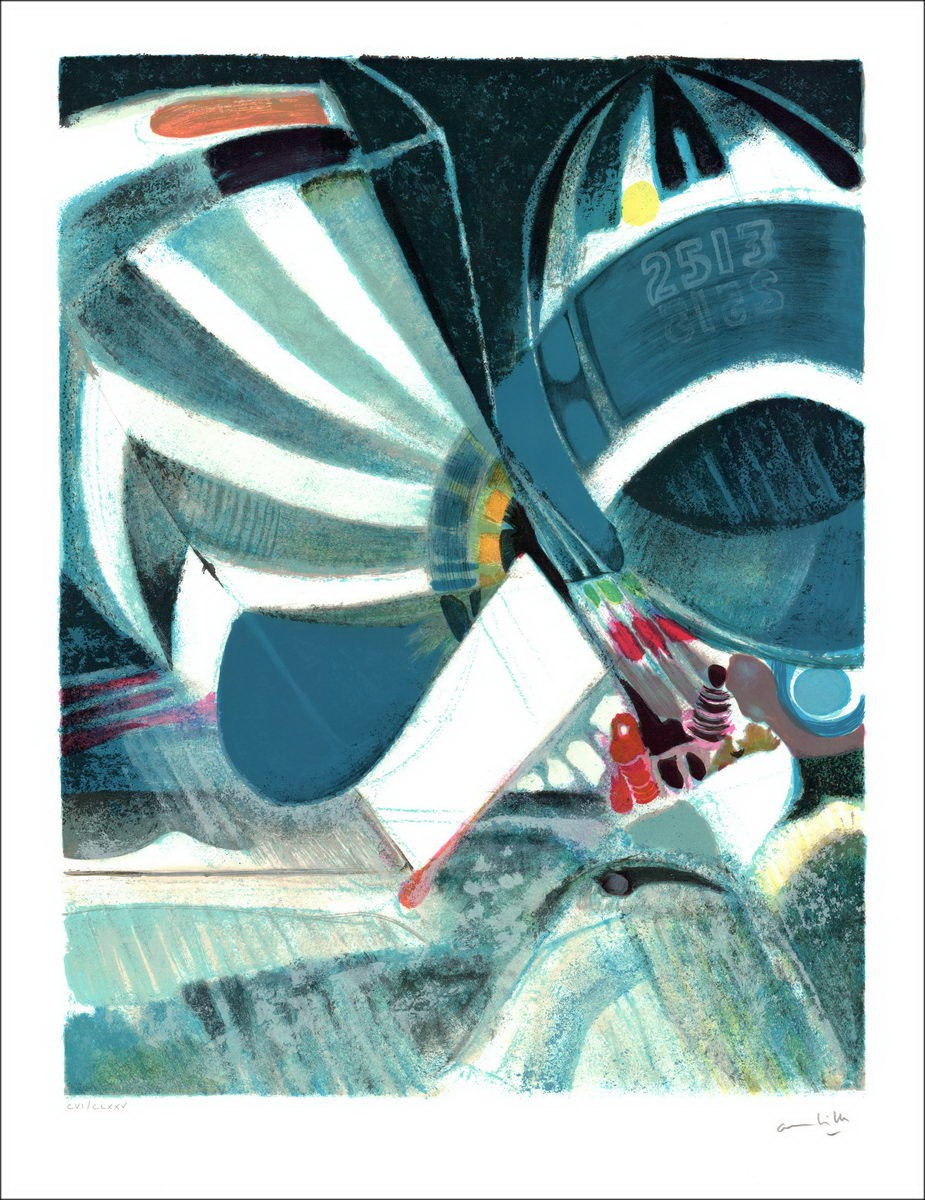 Comprar Litografía original de Paul Ambille Spies Blue