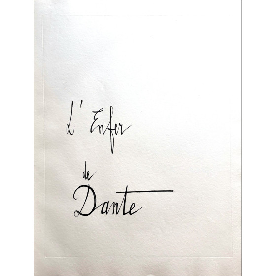 Bernard Buffet - L'Enfer de Dante 1977 - Drypoints hand-signed