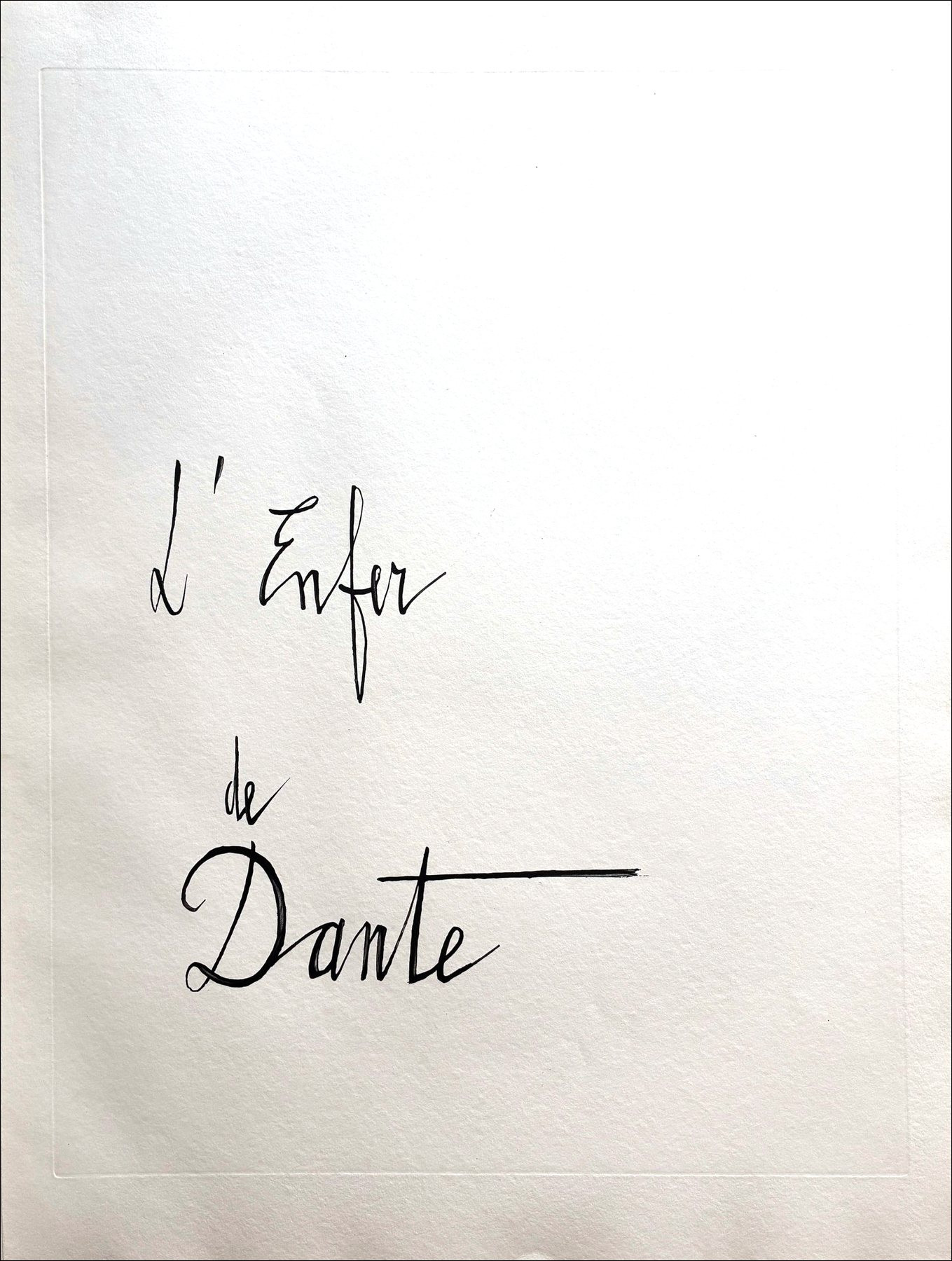Bernard Buffet - L'Enfer de Dante 1977 - Drypoints hand-signed