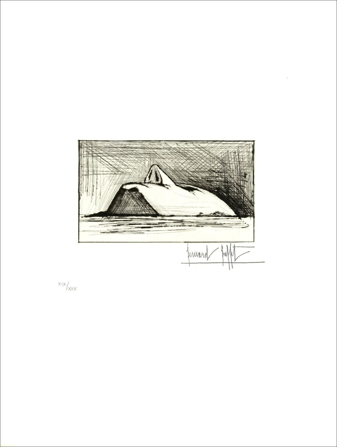 Bernard Buffet - L'Enfer de Dante 1977 - Drypoints hand-signed