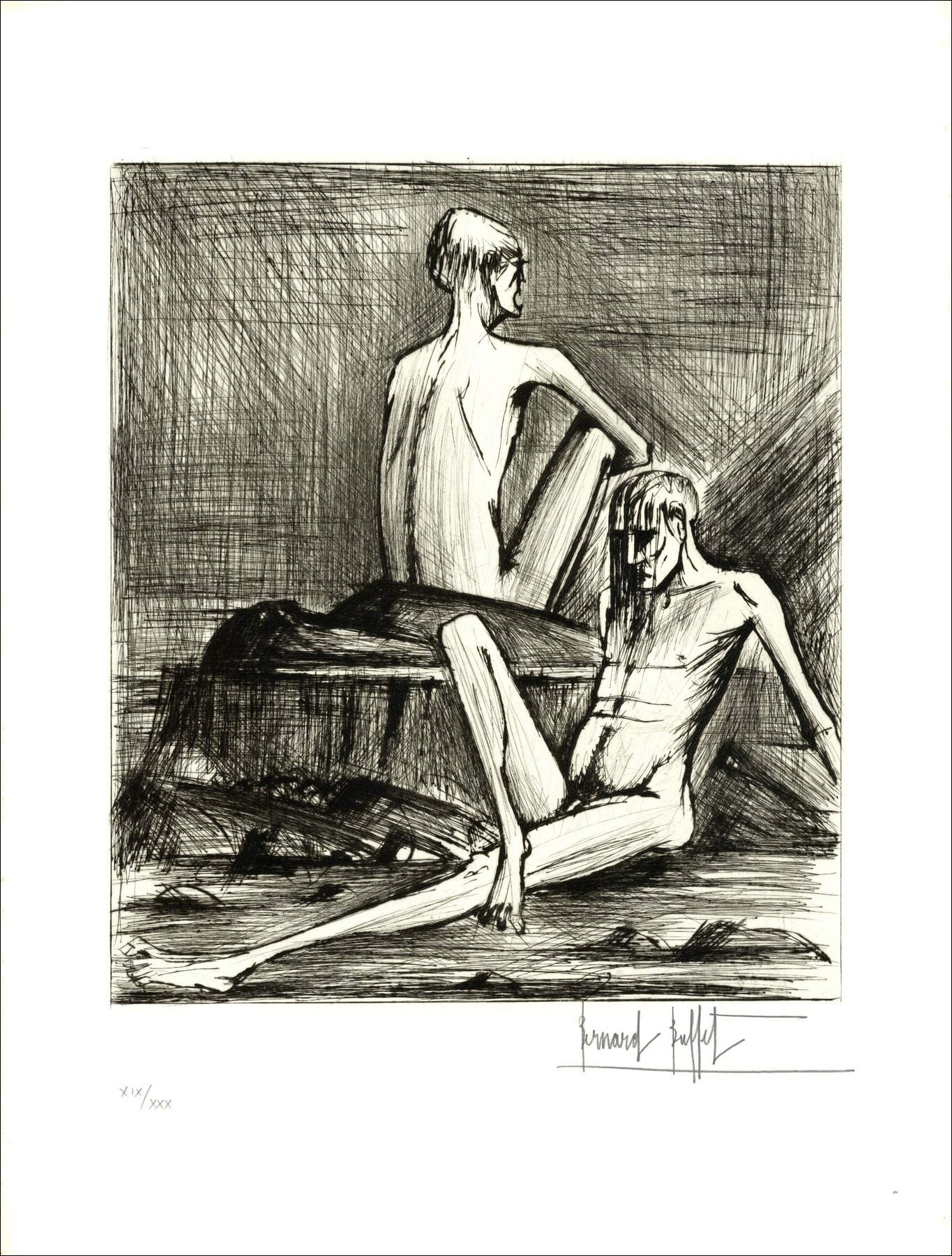 Bernard Buffet - L'Enfer de Dante 1977 - Drypoints hand-signed