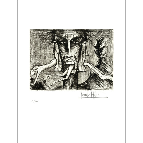 Bernard Buffet - L'Enfer de Dante 1977 - Drypoints hand-signed