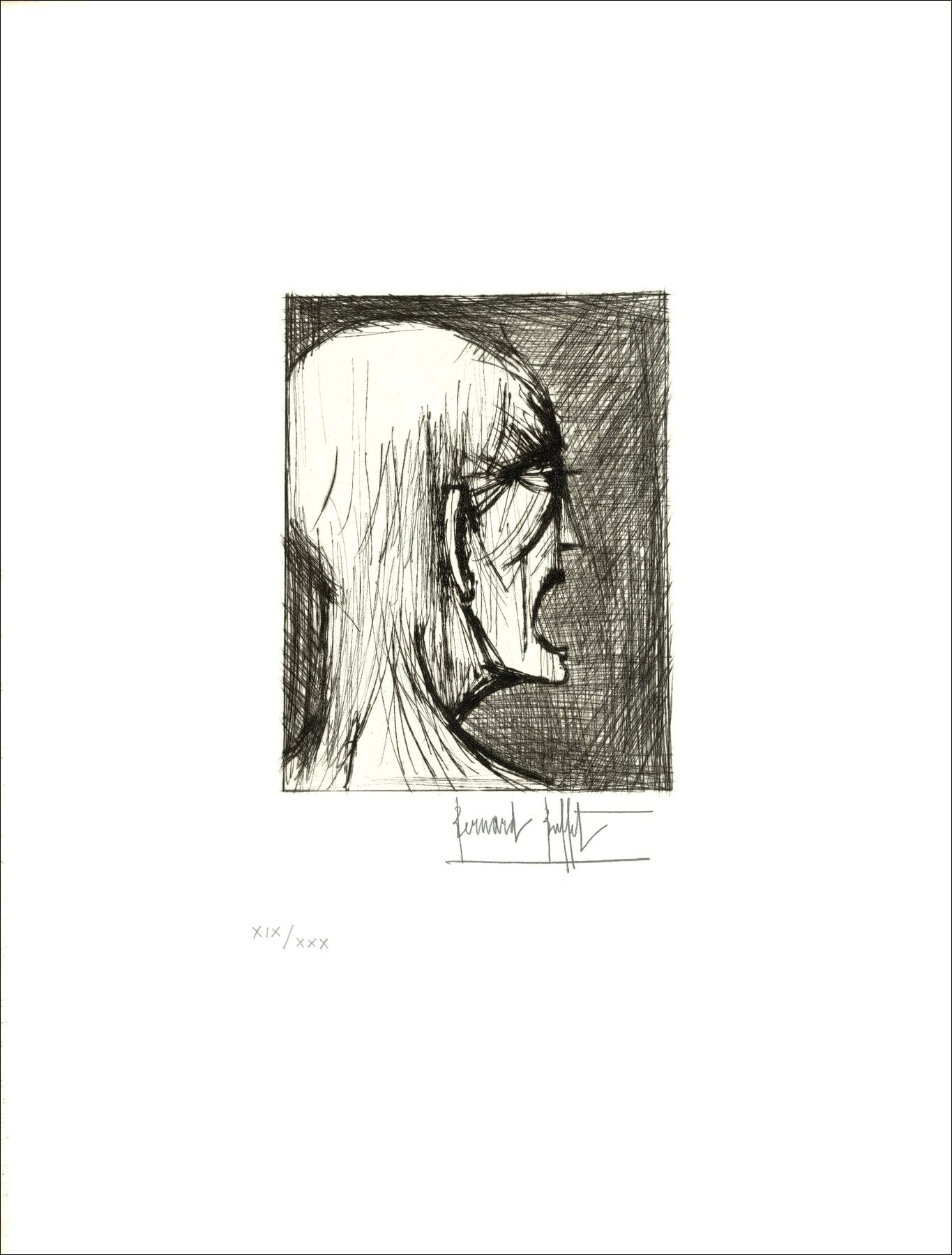Bernard Buffet - L'Enfer de Dante 1977 - Drypoints hand-signed