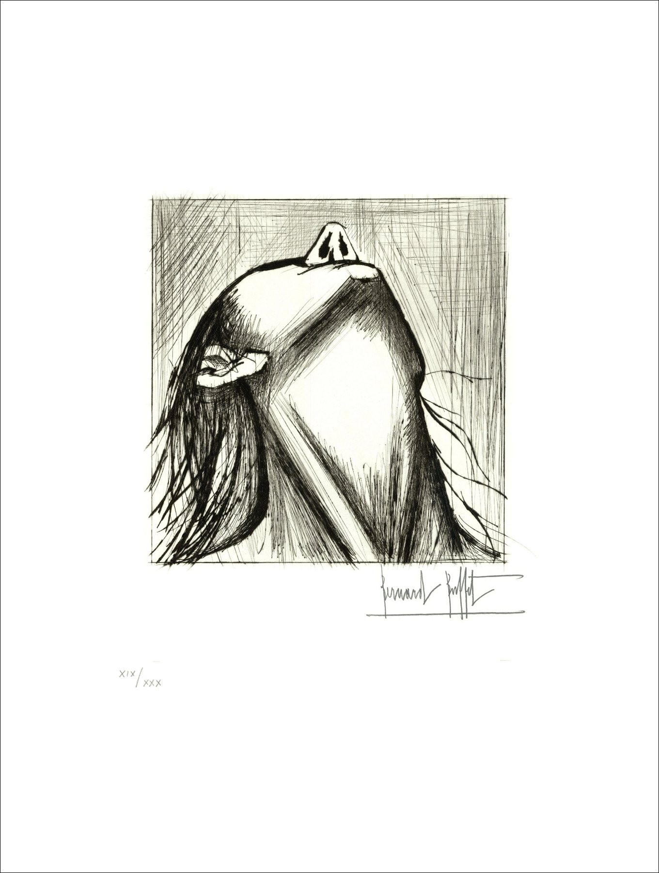 Bernard Buffet - L'Enfer de Dante 1977 - Drypoints hand-signed