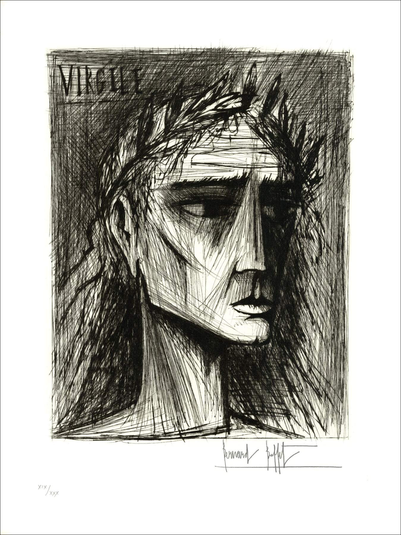 Bernard Buffet - L'Enfer de Dante 1977 - Drypoints hand-signed