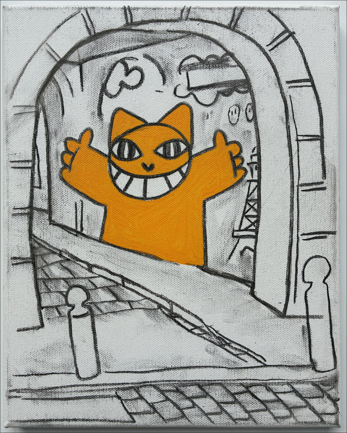 M.Chat (Thoma Vuille) - Passage des Abbesses, acryl 2026