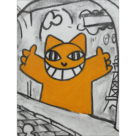 M.Chat (Thoma Vuille) - Passage des Abbesses, acrylic 2026