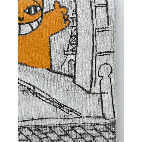 M.Chat (Thoma Vuille) - Passage des Abbesses, acrílico 2026