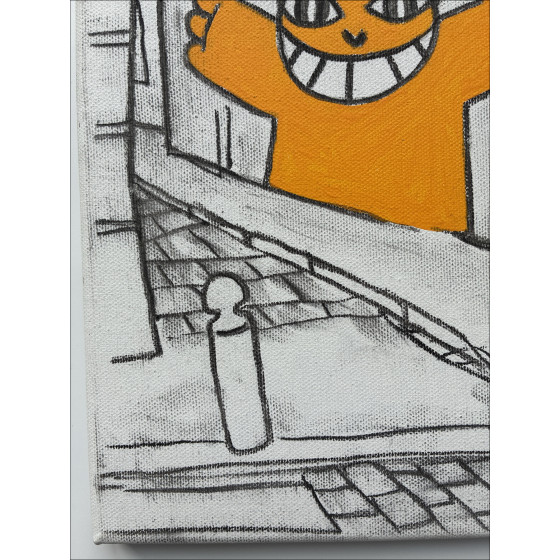 M.Chat (Thoma Vuille) - Passage des Abbesses, acryl 2026