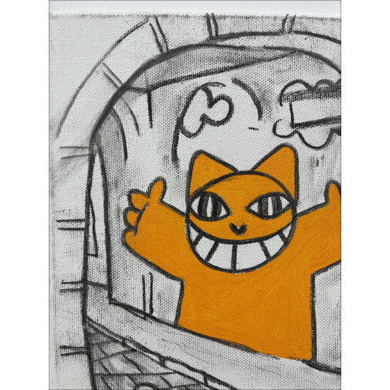 M.Chat (Thoma Vuille) - Passage des Abbesses, acrílico 2026