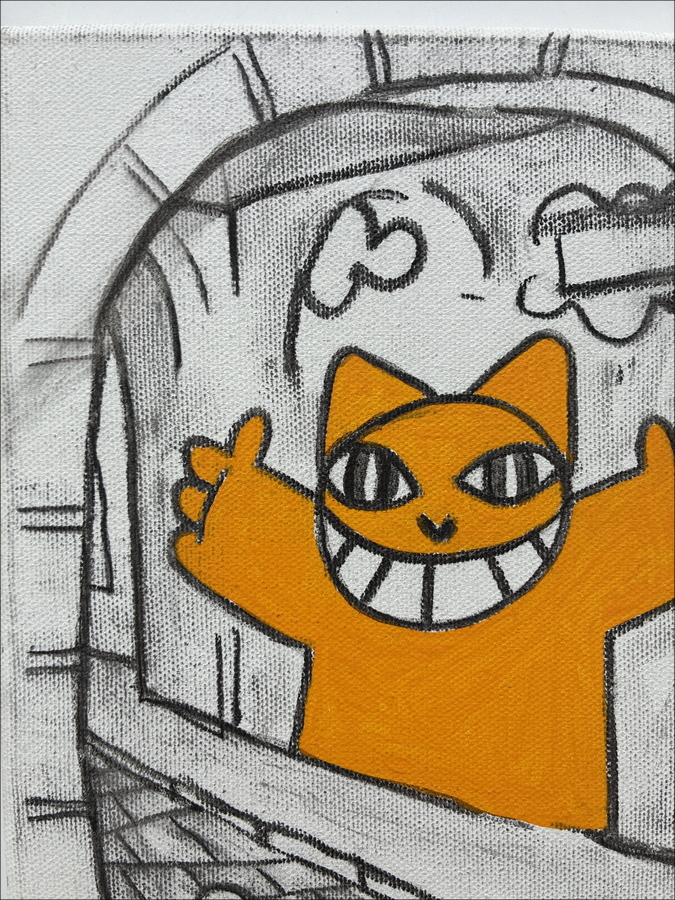 M.Chat (Thoma Vuille) - Passage des Abbesses, acrílico 2026