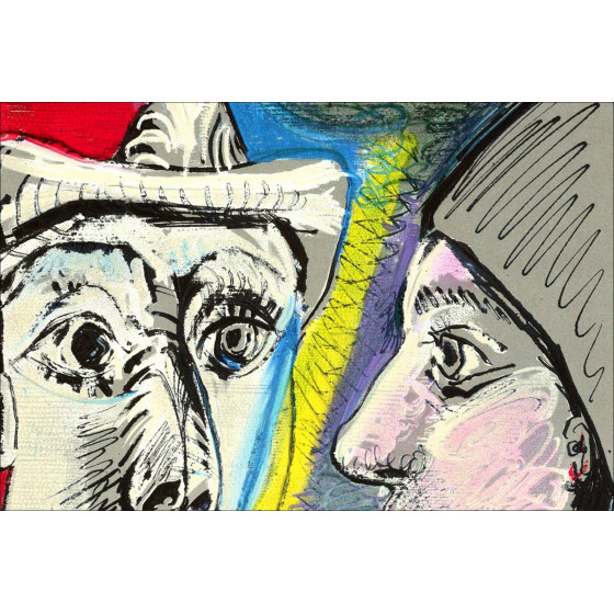 PICASSO Pablo - Lithographie "Ausstellungsmuseum REATTU, Arles" 72x49cm - 1970