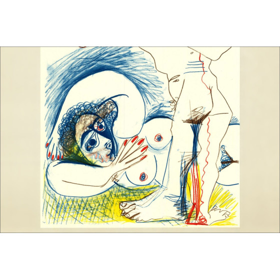 PICASSO Pablo - Lithospiegel "Tentoonstellingsgalerie Louise Leiris, Parijs" 71x50cm - 1968