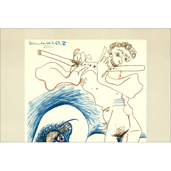 PICASSO Pablo - Lithospiegel "Tentoonstellingsgalerie Louise Leiris, Parijs" 71x50cm - 1968
