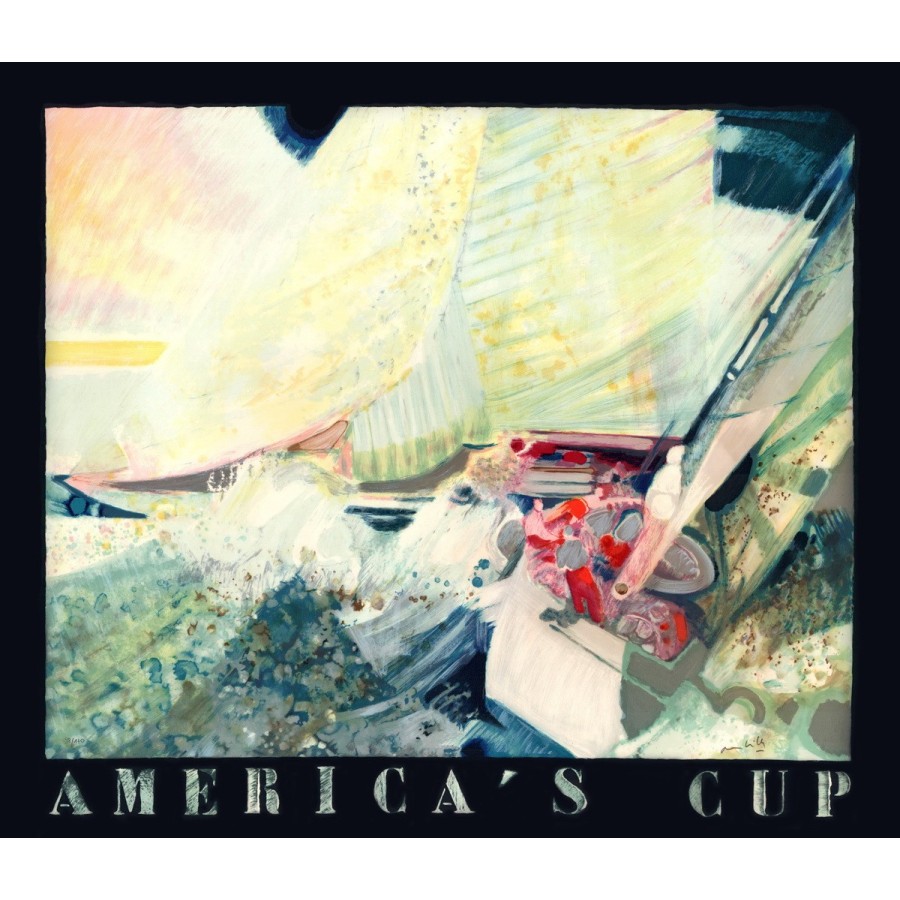 Acquista America's Cup de Paul Ambille Litografia originale