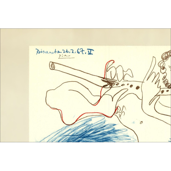 PICASSO Pablo - Lithospiegel "Tentoonstellingsgalerie Louise Leiris, Parijs" 71x50cm - 1968