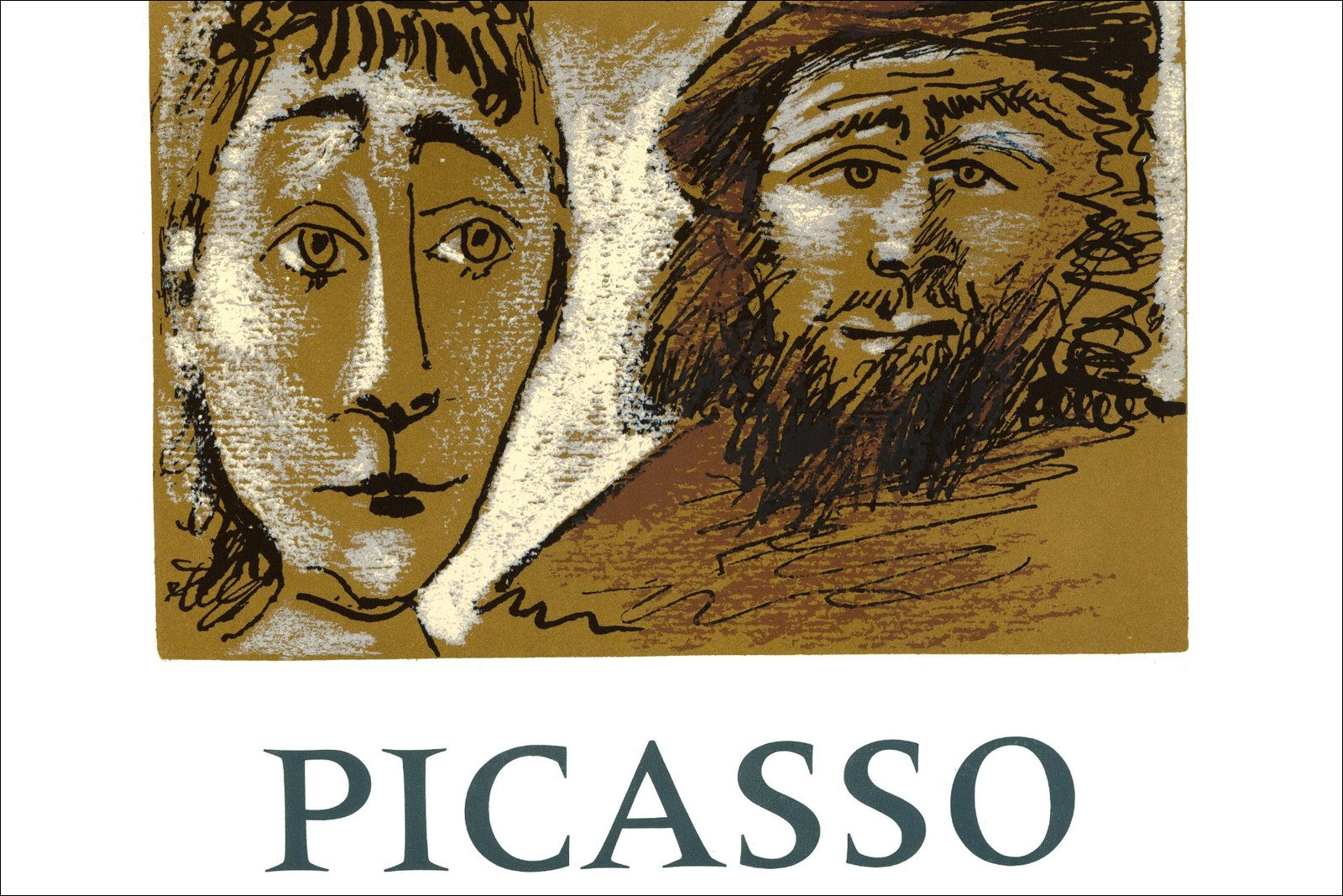 PICASSO Pablo - "Expositie van nieuwe tekeningen, Parijs" 66x50cm - 1971
