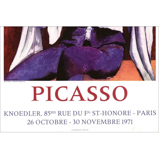 Buy Pablo PICASSO Lithograph Knoedler Gallery, Paris 1971
