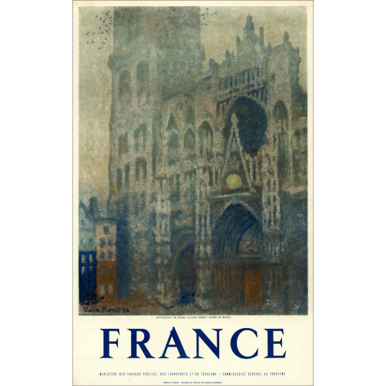 Monet, Cathédrale de Rouen, lithographie Mourlot 1950 | Galerie 125