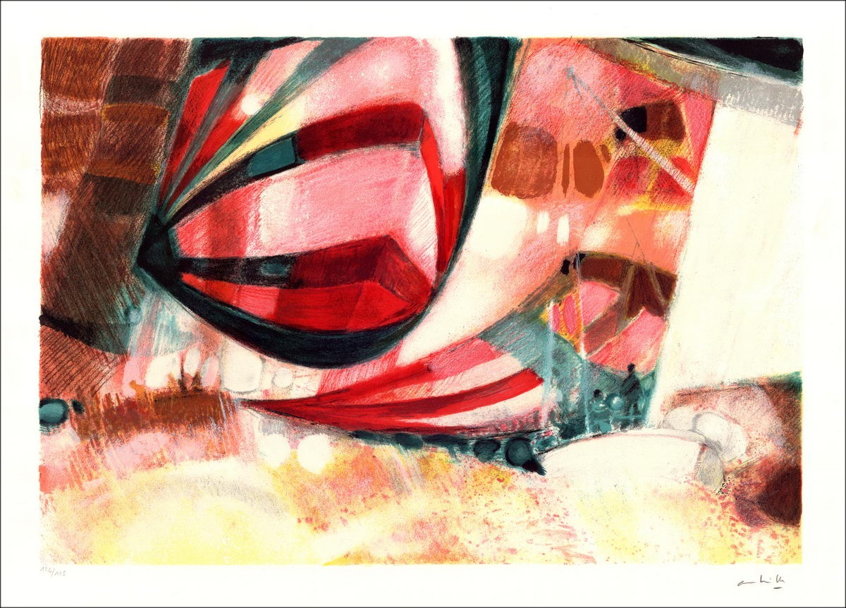Koop Oorspronkelijke Lithographie AMBILLE Paul De slechte spionnen
