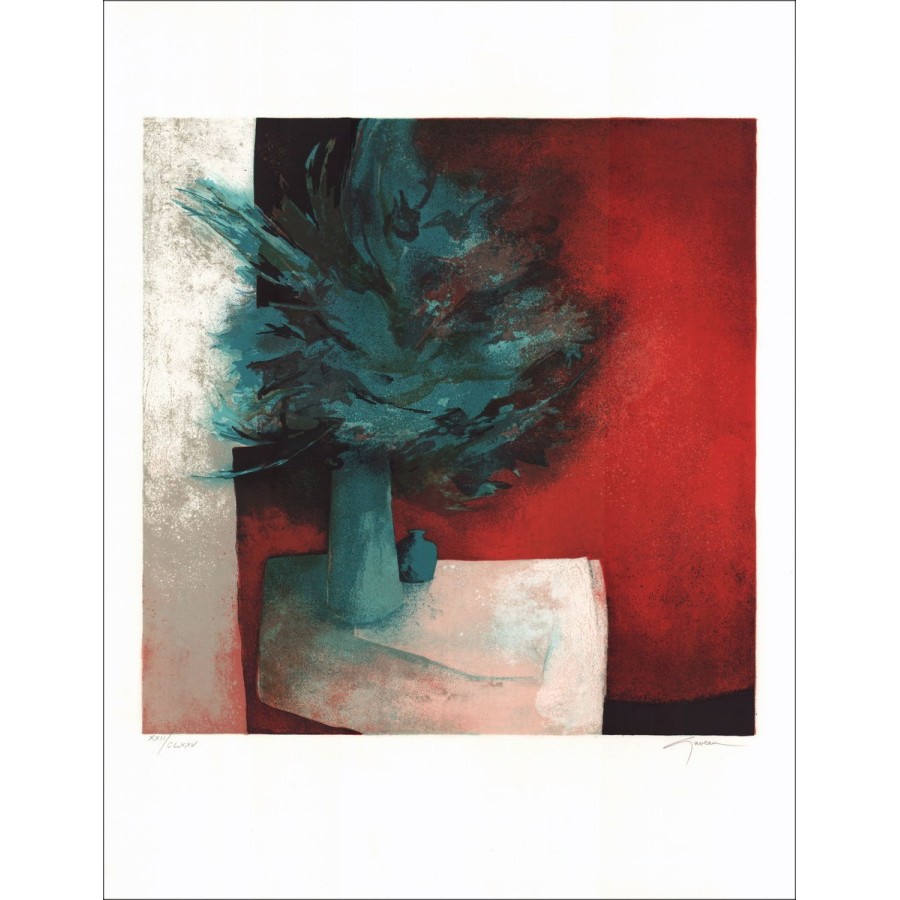 Comprar Claude GAVEAU Litografía original El ramo azul