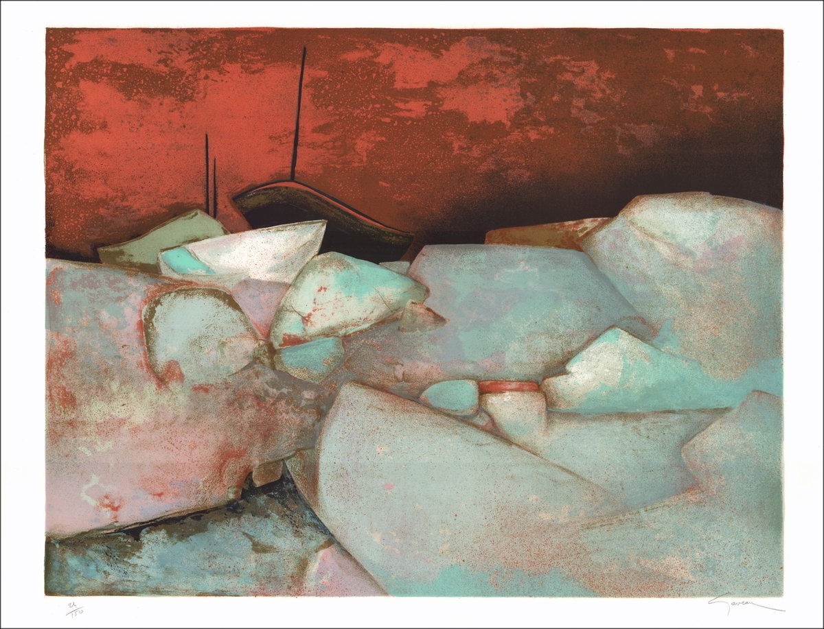 Kaufen Sie Storm Sky Claude Gaveau Original-Lithographie 