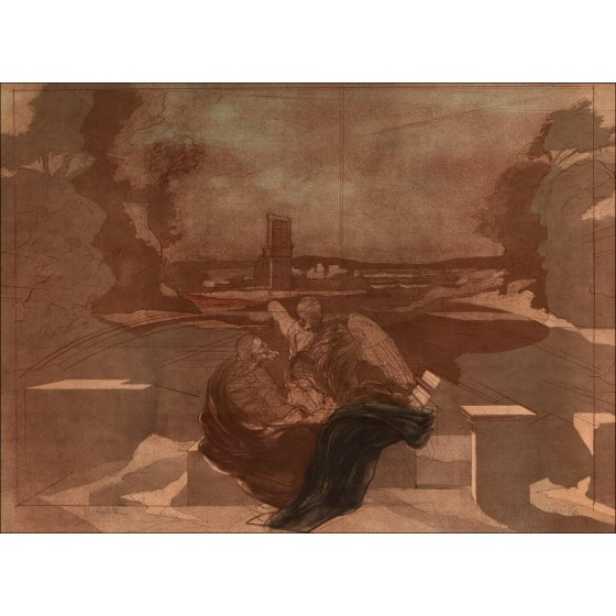 Acquista Claude Weisbuch Tribute a Nicolas Chick Litografia originale