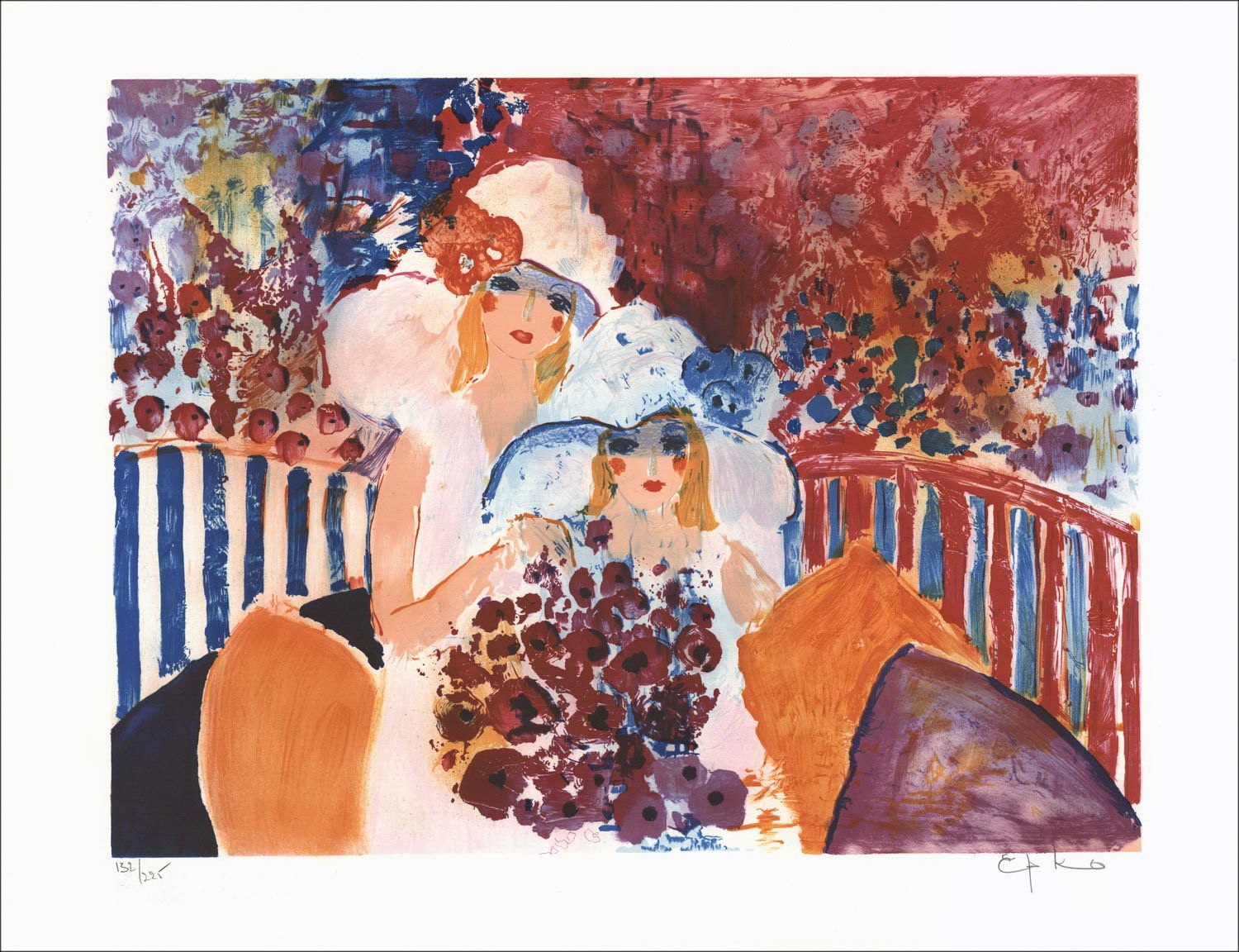 Willering EPKO - Litografía original "elegante" 55x75cm