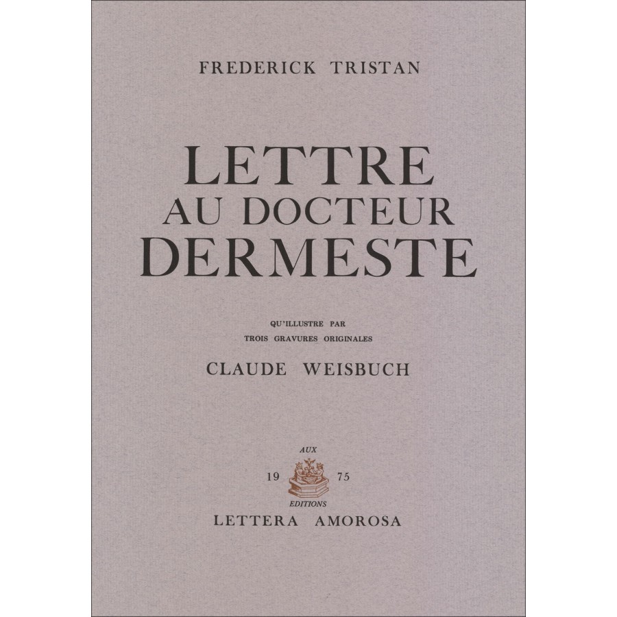 Compra grabaciones originales Claude Weisbuch carta al Dr. Dermeste 1975