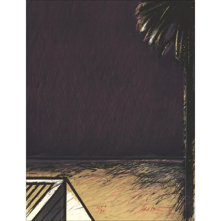 Claude HASTAIRE - Lithographie origineel "Samenstelling III" 65x50cm