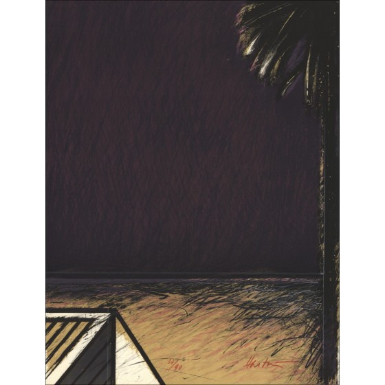 Claude HASTAIRE - Lithographie origineel "Samenstelling III" 65x50cm
