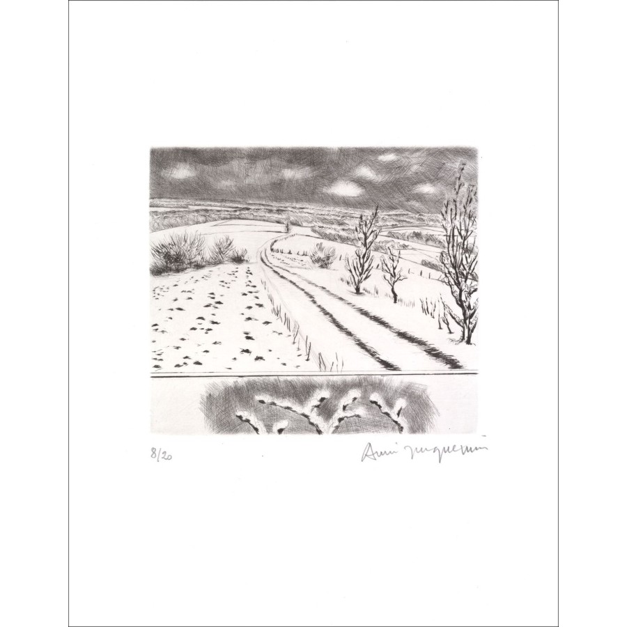 Aankoop Oorspronkelijke Prent Landschap 08 André JACQUEMIN 1984