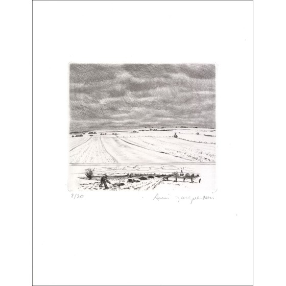 Kaufen Landschaft 15 André Jacquemin Originalstich von 1984