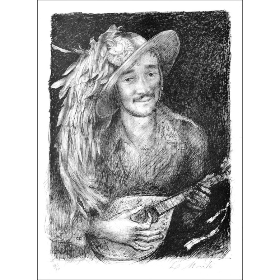 Moretti Lucien Philippe - Original-Lithographie "Die Musiker"