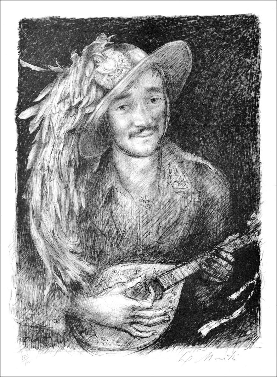 MORETTI Lucien Philippe - Lith Origin Originale "De muzikanten"