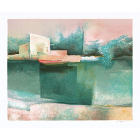 Kaufen Sie weißen Platz Claude Gaveau Original-Lithographie
