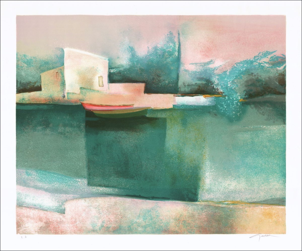 Kaufen Sie weißen Platz Claude Gaveau Original-Lithographie