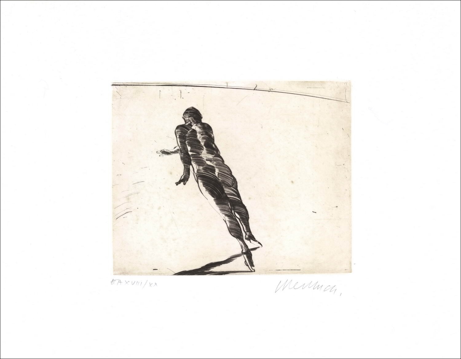 Buy Claude WEISBUCH On the ice skater Original engraving 1990
