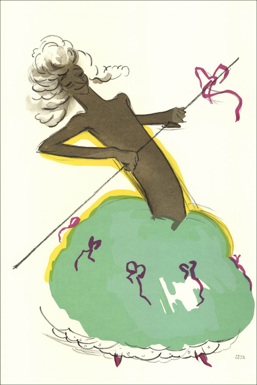 Paul Colin - Litografía "The Black Tumult 06" 48x32cm