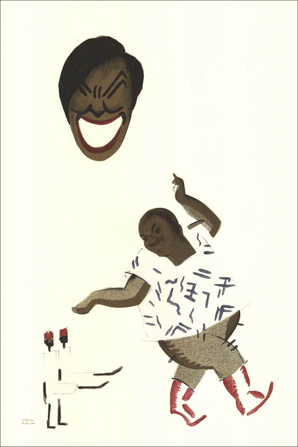 Paul Colin - Litografía "The Black Tumult 07" 48x32cm