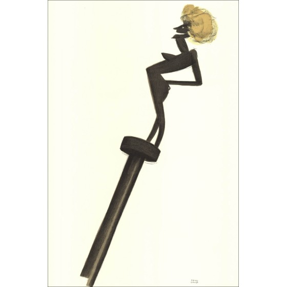 Paul Colin - Lithographie "Der schwarze Tumult 08" 48x32cm