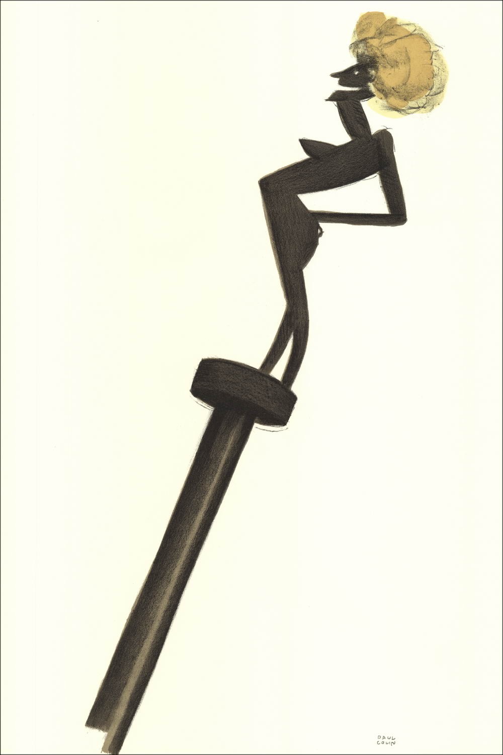 Paul COLIN - Lithograph "The Black Tumult 08" 48x32cm