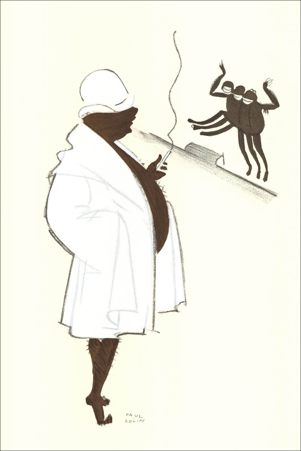 Paul COLIN - Lithographie "Le Tumulte Noir 15"  48x32cm