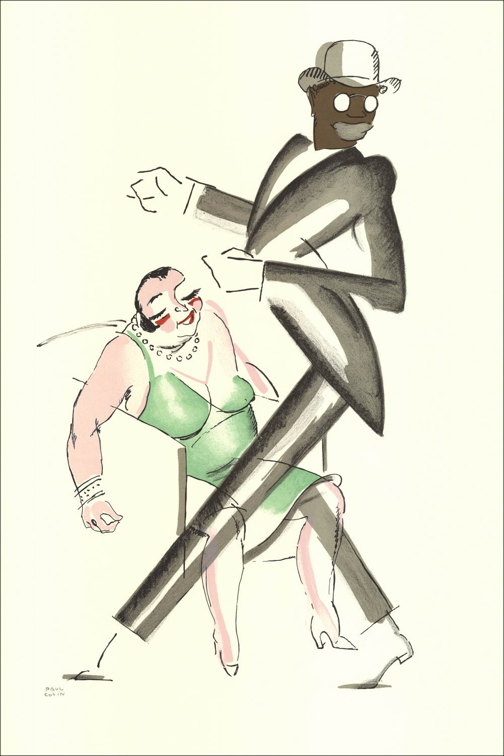Paul Colin - Litografía "The Black Tumult 23" 48x32cm