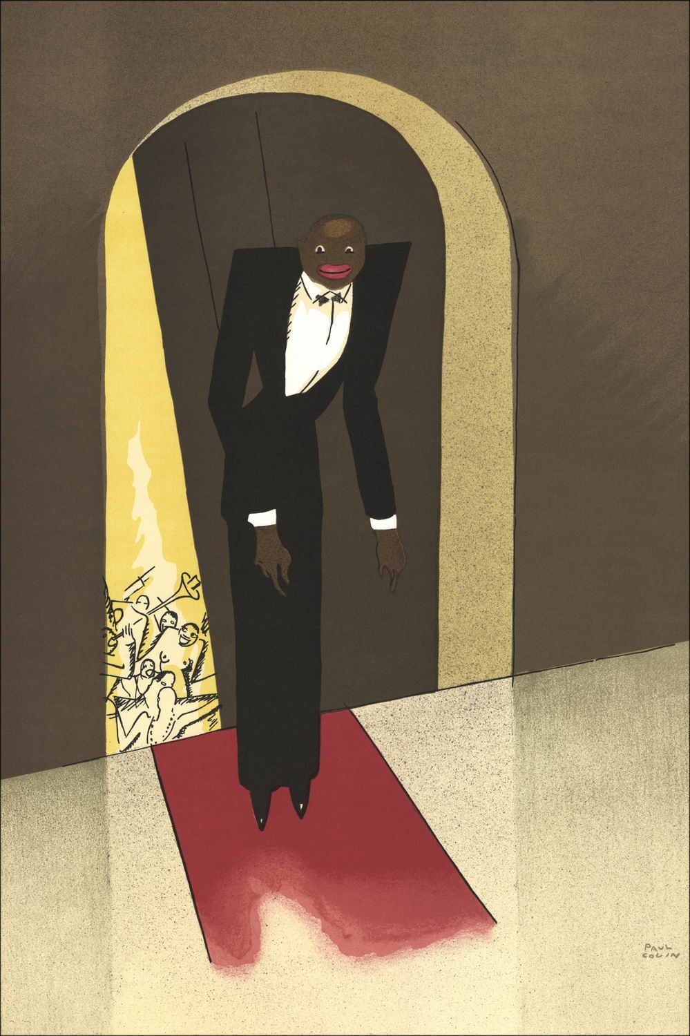 Paul Colin - Litografia "Il tumulto nero 35" 48x32cm