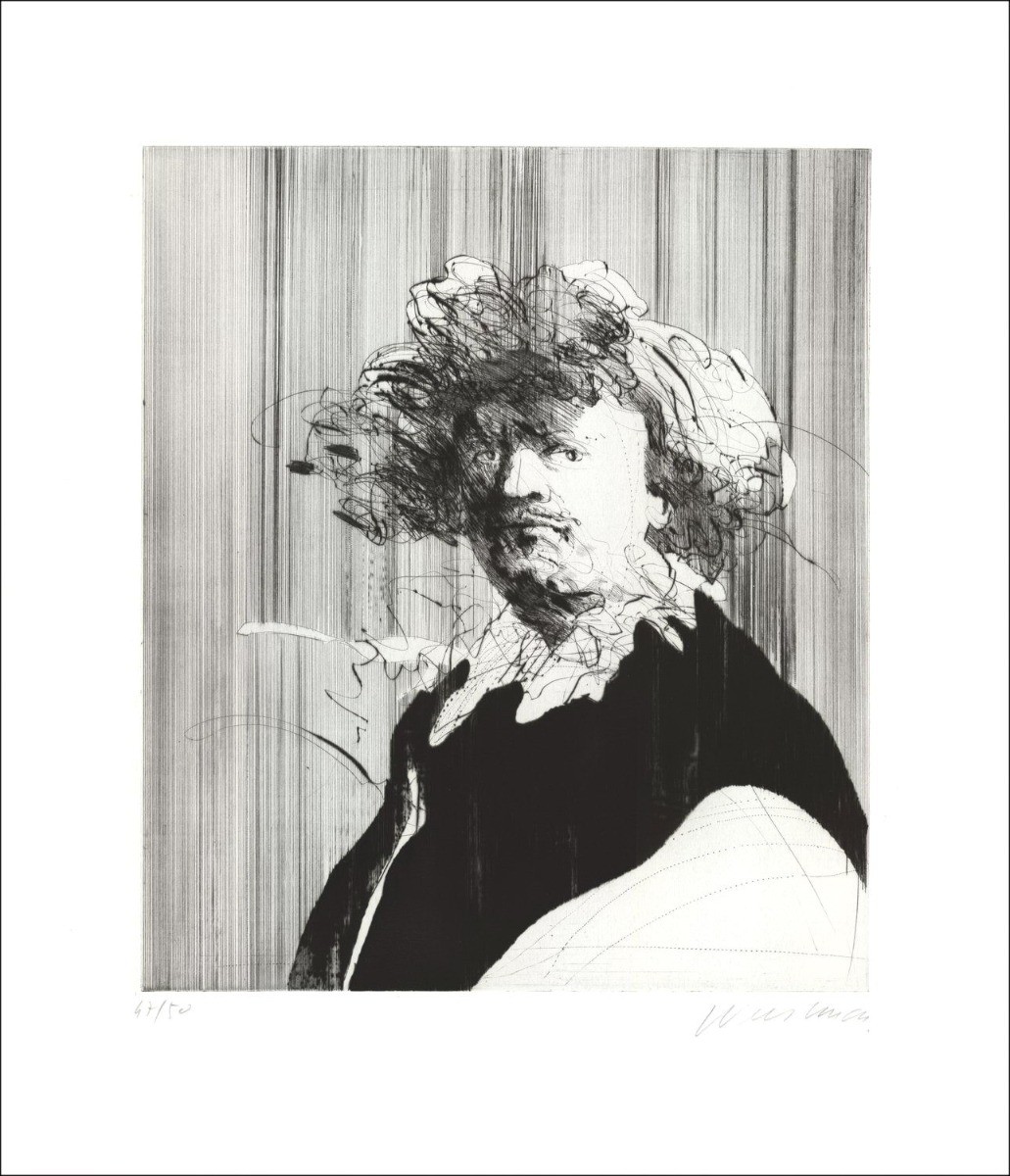 Compra ritratto a Collevere Claude Weisbuch Incisione originale 1973