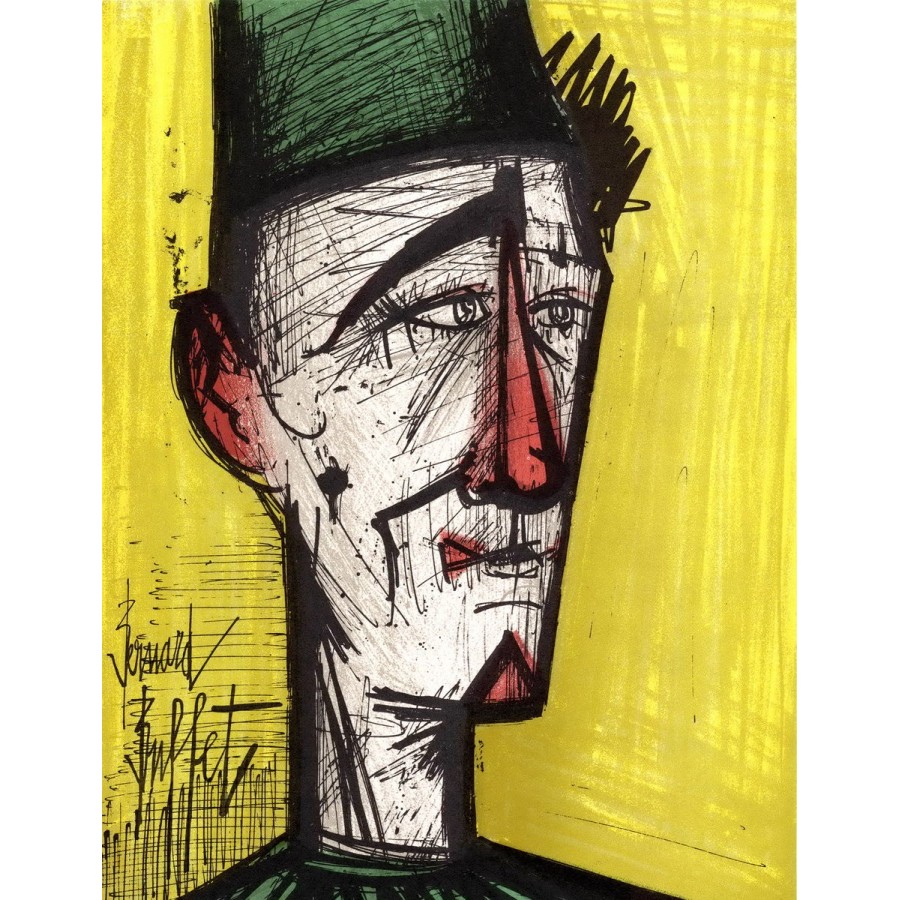 Comprar payaso amarillo bernard buffet original litografía de 1967