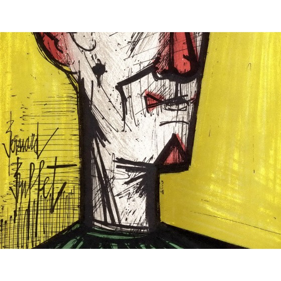 Comprar payaso amarillo bernard buffet original litografía de 1967