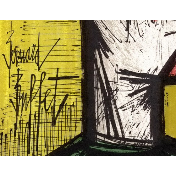 Kaufen Sie Clowngelb Bernard Buffet Original Lithographie von 1967