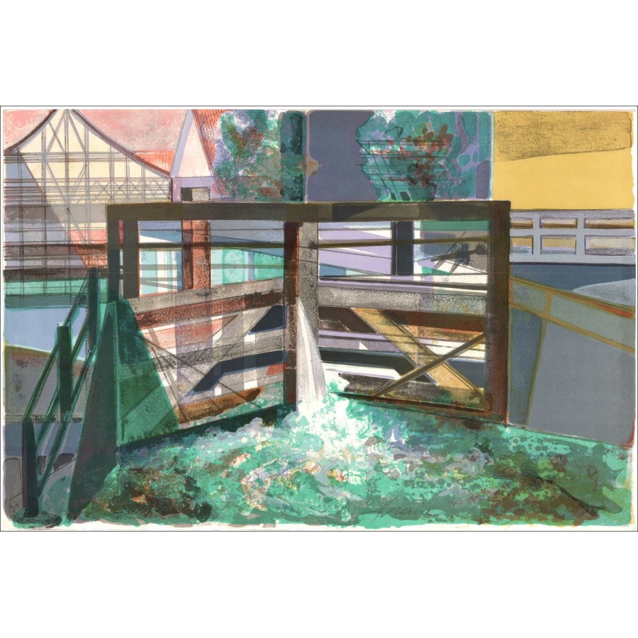 Buy Camille HILAIRE Strasbourg Original Lithograph the artist 